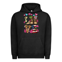 Pigment Black love valentine's day army boots olivia Urban Hoodie - OliviaCreatesArt