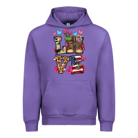 Tulip love valentine's day army boots olivia Urban Hoodie - OliviaCreatesArt