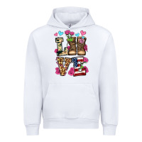 White love valentine's day army boots olivia Urban Hoodie - OliviaCreatesArt