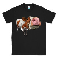 Black cute simmental cow Classic Tee - LillyAllenDesigns