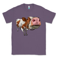 Lavender cute simmental cow Classic Tee - LillyAllenDesigns