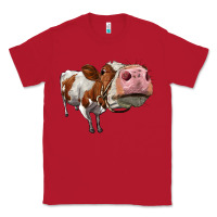 Red cute simmental cow Classic Tee - LillyAllenDesigns