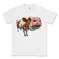 White cute simmental cow Classic Tee - LillyAllenDesigns