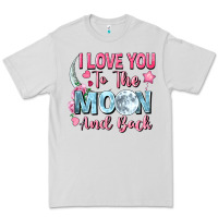 Dove Grey i love you to the moon and back Premium Tee - FaDigitalArtStudio