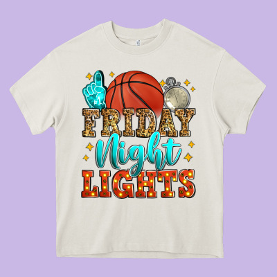 Friday Night Lights Basketball Heavy Core Tee Designed By Zillion Design Studio