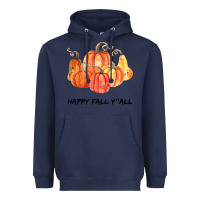 Navy Happy Fall Y all Heavyweight Hoodie - Bettercallsaul