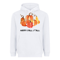 White Happy Fall Y all Heavyweight Hoodie - Bettercallsaul