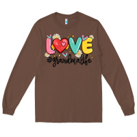 Chestnut love grandma life Long Sleeve Tee - MaliasSmallBusiness