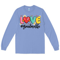 Colony Blue love grandma life Long Sleeve Tee - MaliasSmallBusiness