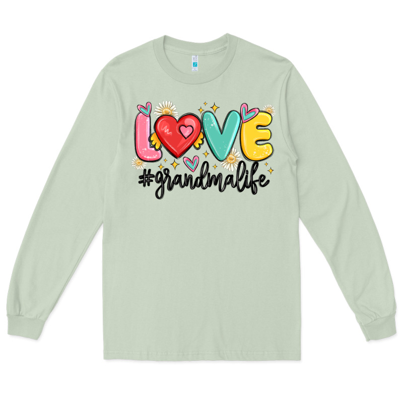 Love Grandma Life Long Sleeve Tee by MaliasSmallBusiness | Teevron
