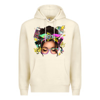 Sandshell 90s messy bun Premium Hoodie - texasbilliewilder