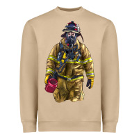 Mushroom Firefighter Heavyweight Sweatshirt - LillyAllenDesigns