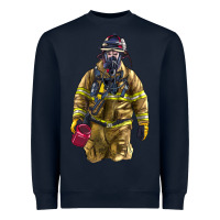 Navy Firefighter Heavyweight Sweatshirt - LillyAllenDesigns