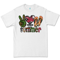 White peace love summer Premium Tee - SublimationCraftShop