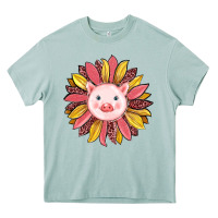 Arona pig sunflower Heavy Core Tee - RanaPortraitStore