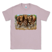 Lilac 3 red angus bulls Classic Tee - LillyAllenDesigns