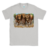 Moon Dust 3 red angus bulls Classic Tee - LillyAllenDesigns