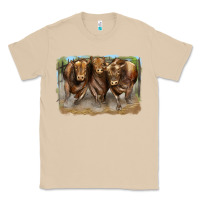 Mushroom 3 red angus bulls Classic Tee - LillyAllenDesigns
