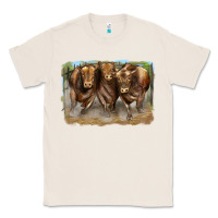Natural 3 red angus bulls Classic Tee - LillyAllenDesigns