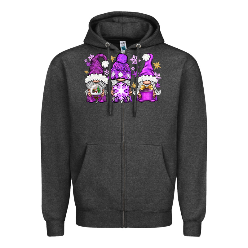 Purple Winter Gnomies Zipper Hoodie by BundleAndBundleShop | Teevron