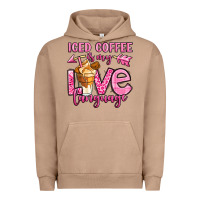 Pigment Burro iced coffee is my love language Urban Hoodie - OliviaCreatesArt
