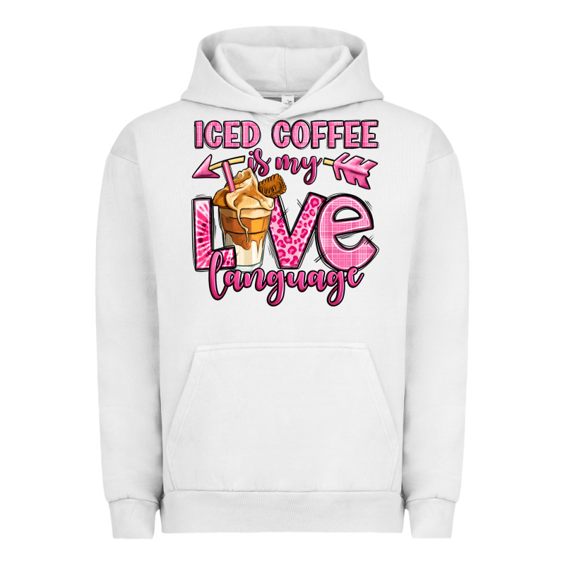Iced Coffee Is My Love Language Urban Hoodie by OliviaCreatesArt | Teevron