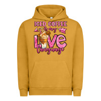 Pigment Peanut Butter iced coffee is my love language Urban Hoodie - OliviaCreatesArt