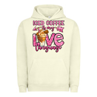 Pigment Pistachio iced coffee is my love language Urban Hoodie - OliviaCreatesArt