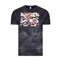 Cloud Black milky camouflage Vintage Tee - BarkalooDesign