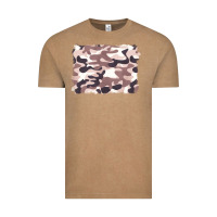 Vintage Coffee milky camouflage Vintage Tee - BarkalooDesign