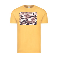 Vintage Mustard milky camouflage Vintage Tee - BarkalooDesign