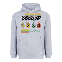 Heather Grey Born In 1976 Heavyweight Hoodie - Bettercallsaul