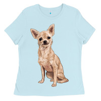 Baby Blue chihuahua Ladies Tee - RanaPortraitStore