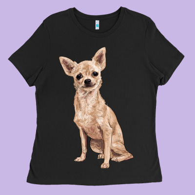 Chihuahua Ladies Tee Designed By Ranaportraitstore