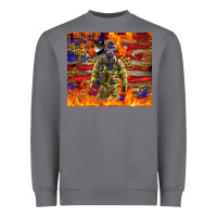 Storm Western Firefighter With American Heavyweight Sweatshirt - LillyAllenDesigns