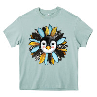 Arona penguin sunflower Heavy Core Tee - RanaPortraitStore