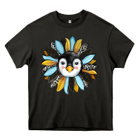 Asphalt penguin sunflower Heavy Core Tee - RanaPortraitStore
