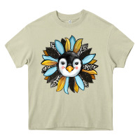 Mossy penguin sunflower Heavy Core Tee - RanaPortraitStore