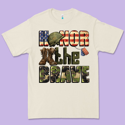 Honor The Brave 4th Of July Premium Tee Designed By Cowgirlartshop