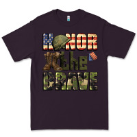 Plum Honor the brave 4th of july Premium Tee - CowGirlArtShop