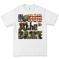 White Honor the brave 4th of july Premium Tee - CowGirlArtShop