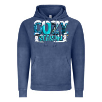 Vintage Denim cozy season with snowman ado Vintage Hoodie - AdoDesignShop