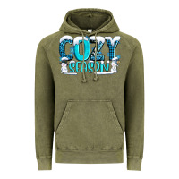 Vintage Olive cozy season with snowman ado Vintage Hoodie - AdoDesignShop