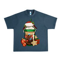 Midnight Navy Christmas vacation trapper hat coffee cup Urban Heavy Tee - Jasminsmagicworld