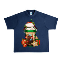 Navy Christmas vacation trapper hat coffee cup Urban Heavy Tee - Jasminsmagicworld
