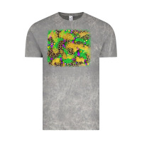 Cloud Rock mardi gras fleur de lis and leopard background Vintage Tee - AdoDesignShop