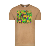 Vintage Camel mardi gras fleur de lis and leopard background Vintage Tee - AdoDesignShop