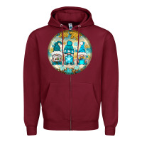 Winter Gnomies Ornament Zipper Hoodie | Teevron