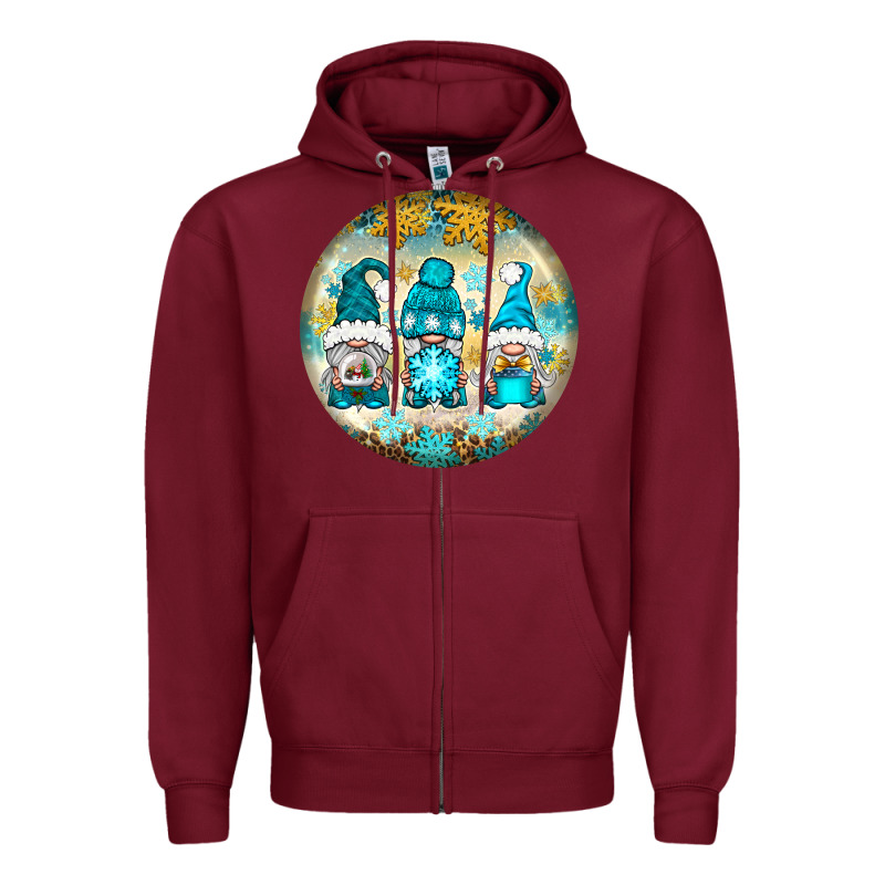 Winter Gnomies Ornament Zipper Hoodie by BundleAndBundleShop | Teevron