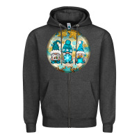 Charcoal Heather Winter Gnomies Ornament Zipper Hoodie - BundleAndBundleShop